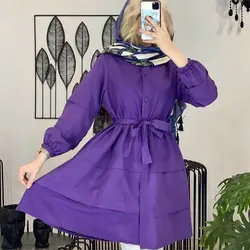 خرید آنلاین مانتو عروسکی دامنی شیک و دخترانه با دوخت عالی در مد شیک