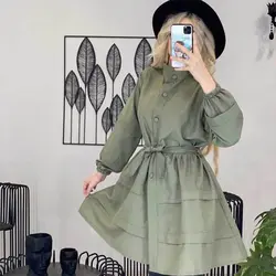 خرید آنلاین مانتو عروسکی دامنی شیک و دخترانه با دوخت عالی در مد شیک