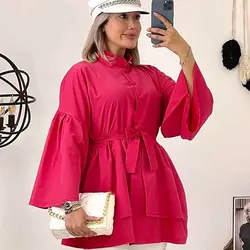 خرید آنلاین مانتو عروسکی کوتاه کد 311 جدید و دخترانه با دوخت عالی در مد شیک