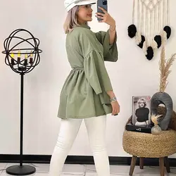 خرید آنلاین مانتو عروسکی کوتاه کد 311 جدید و دخترانه با دوخت عالی در مد شیک