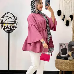 خرید آنلاین مانتو عروسکی کوتاه کد 311 جدید و دخترانه با دوخت عالی در مد شیک