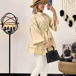 خرید آنلاین مانتو عروسکی کوتاه کد 311 جدید و دخترانه با دوخت عالی در مد شیک