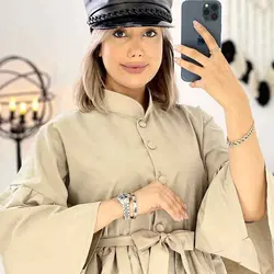 خرید آنلاین مانتو عروسکی کوتاه کد 311 جدید و دخترانه با دوخت عالی در مد شیک