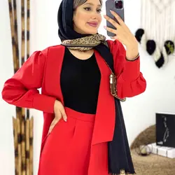 ست کت و شلوار یقه آمریکایی - ست کت و شلوار یقه آمریکایی شیک با کیفیت دوخت بالا در مدشیک