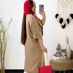 مانتو بلند آستین پاگن دار - مانتو بلند آستین پاگن دار دخترانه و زنانه با کیفیت دوخت بالا در مدشیک