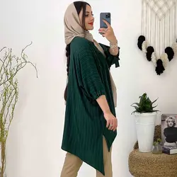 مانتو جلو بسته تک جیب - مانتو جلو بسته تک جیب جلو کوتاه و شیک با کیفیت دوخت بالا در مدشیک