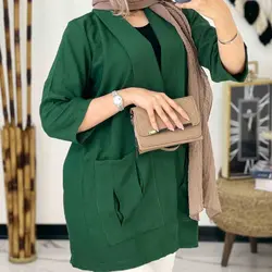 مانتو کرسپو یقه آمریکایی - مانتو کرسپو یقه آمریکایی کوتاه و شیک با کیفیت دوخت بالا در مدشیک