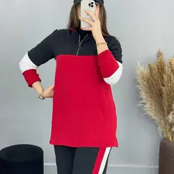 ست مانتو و شلوار پرچمی - ست مانتو و شلوار ابروبادی اسپرت و دخترانه با کیفیت دوخت بالا