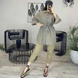 مانتو بهاره آستین شیپوری - جدید ترین مانتو آستین شیپوری شیک و دخترانه با قیمت ارزان در مدشیک