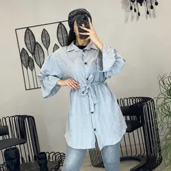 مانتو بهاره آستین شیپوری - جدید ترین مانتو آستین شیپوری شیک و دخترانه با قیمت ارزان در مدشیک