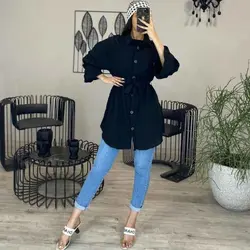 مانتو بهاره آستین شیپوری - جدید ترین مانتو آستین شیپوری شیک و دخترانه با قیمت ارزان در مدشیک