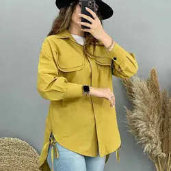 خرید مانتو شومیزی بغل بند دار با کیفیت دوخت بالا در مدشیک