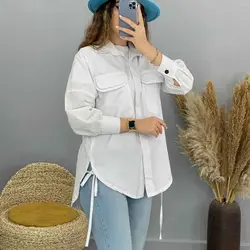 خرید مانتو شومیزی بغل بند دار با کیفیت دوخت بالا در مدشیک