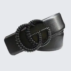 کمربند زنانه گوچی مشکی کد 789 - کمربند گوچی شیک و دخترانه 1401