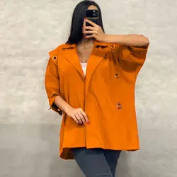 مانتو پانچ حلقه ای کد 136 - مدل مانتو پانچ کوتاه و دخترانه