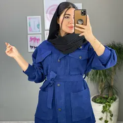 خرید مانتو کبریتی چهار جیب | جدید ترین مانتو کبریتی دخترانه