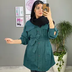 خرید مانتو کبریتی چهار جیب | جدید ترین مانتو کبریتی دخترانه