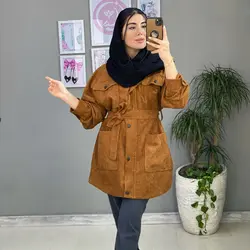 خرید مانتو کبریتی چهار جیب | جدید ترین مانتو کبریتی دخترانه