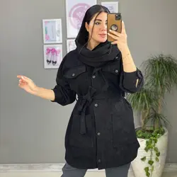 خرید مانتو کبریتی چهار جیب | جدید ترین مانتو کبریتی دخترانه
