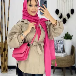 خرید مانتو میکرو آستین پفی کد 643 | مانتو میکرو عروسکی