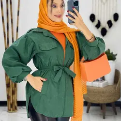 خرید مانتو میکرو آستین پفی کد 643 | مانتو میکرو عروسکی