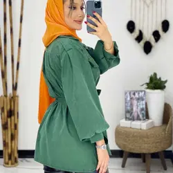 خرید مانتو میکرو آستین پفی کد 643 | مانتو میکرو عروسکی