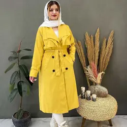 خرید بارانی دو یقه آمریکایی کد 656 | بارانی دو یقه دخترانه