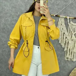 خرید مانتو میکرو چهار جیب | مانتو میکرو پاییزه در مدشیک