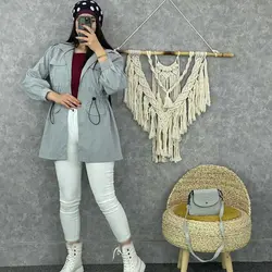 خرید مانتو میکرو چهار جیب | مانتو میکرو پاییزه در مدشیک