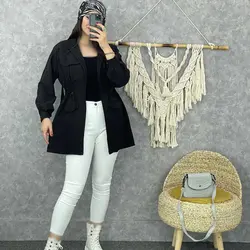 خرید مانتو میکرو چهار جیب | مانتو میکرو پاییزه در مدشیک