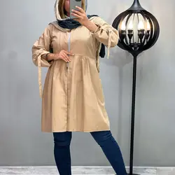 خرید مانتو میکرو آستین سگک کد 459 | مانتو میکرو پاییزه