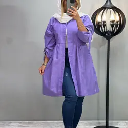 خرید مانتو میکرو آستین سگک کد 459 | مانتو میکرو پاییزه