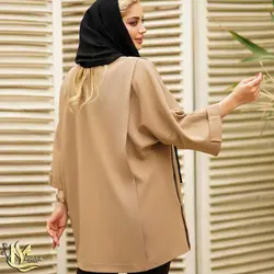 مانتو کتی مازراتی یقه انگلیسی کد 984 - مانتو کتی مازراتی جدید و کوتاه