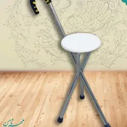 صندلی عصادار (تاشو و لوله ضخیم)