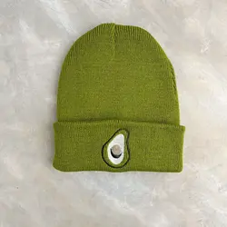 کلاه بافت طرح آووکادو