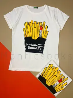 تیشرت فری سایز زنانه مک‌ دونالد