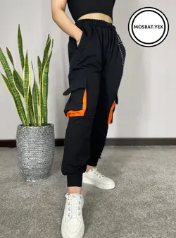 شلوار زنجیر دار بغل جیب کد 964