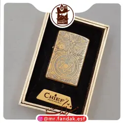 فندک بنزینی کلکسیونی-اصل chief -دارای جعبه-طرح فرشته نگهبان