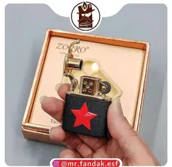 فندک بنزینی کلکسیونی  جعبه دار ZORRO