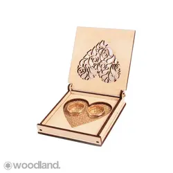 جعبه انگشتر طرح قلب مدل 10332