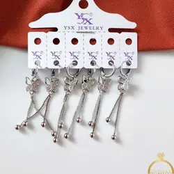 گوشواره آویز  طرح طلا کد:8187
