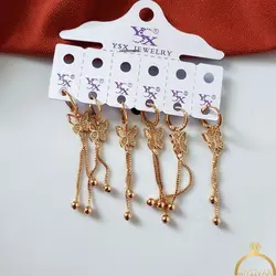 گوشواره آویز  طرح طلا کد:8187