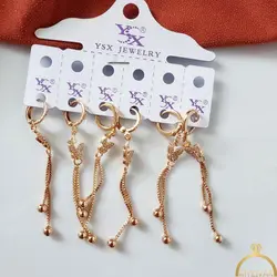 گوشواره آویز  طرح طلا کد:8187