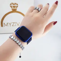 ست ساعت دیجیتال مگنتی و دستبند حدید کد 15007