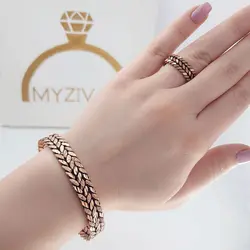 ست دستبند و انگشتر مسی کد 3010