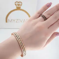 ست دستبند و انگشتر مسی کد 3010