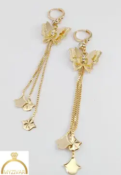گوشواره دخترانه مدل پروانه 901035