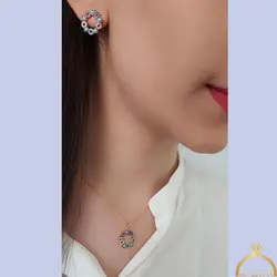 نیم ست طرح گل کد :110102