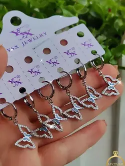 گوشواره مدل پروانه کد 8125