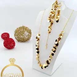 سرویس آویزدار طرح طلا مارک YSX کد 12022